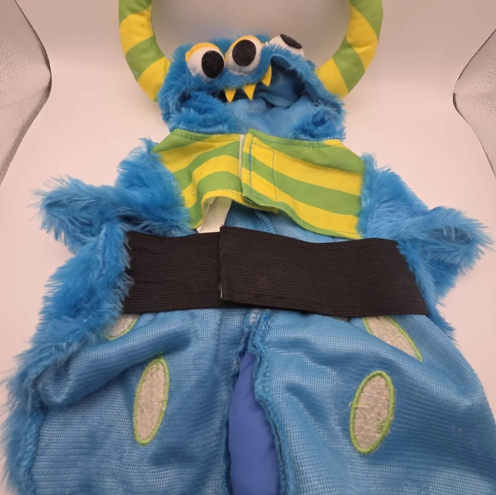 Sweet Cheeks Blue Green Monster Dog Costume Medium